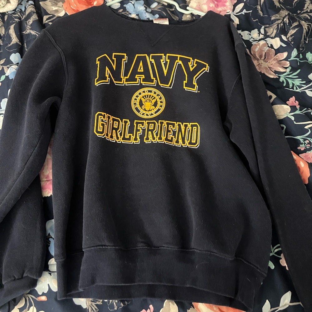 Soffe Navy blue Crew Neck Sweater with Cozy Comfort